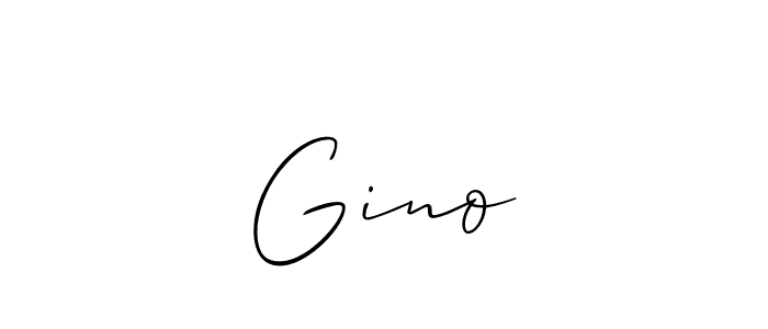 Make a beautiful signature design for name Gino♡. With this signature (Allison_Script) style, you can create a handwritten signature for free. Gino♡ signature style 2 images and pictures png