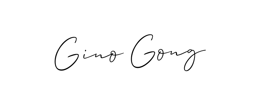 It looks lik you need a new signature style for name Gino Gong. Design unique handwritten (Allison_Script) signature with our free signature maker in just a few clicks. Gino Gong signature style 2 images and pictures png