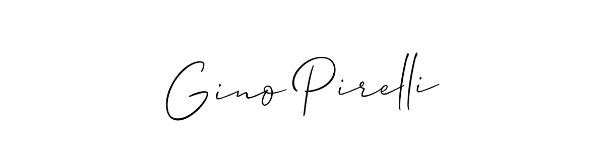 Also we have Gino Pirelli name is the best signature style. Create professional handwritten signature collection using Allison_Script autograph style. Gino Pirelli signature style 2 images and pictures png