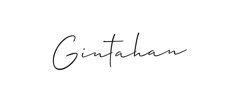 Make a short Gintahan signature style. Manage your documents anywhere anytime using Allison_Script. Create and add eSignatures, submit forms, share and send files easily. Gintahan signature style 2 images and pictures png
