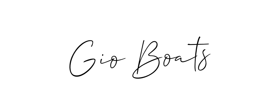 How to make Gio Boats name signature. Use Allison_Script style for creating short signs online. This is the latest handwritten sign. Gio Boats signature style 2 images and pictures png