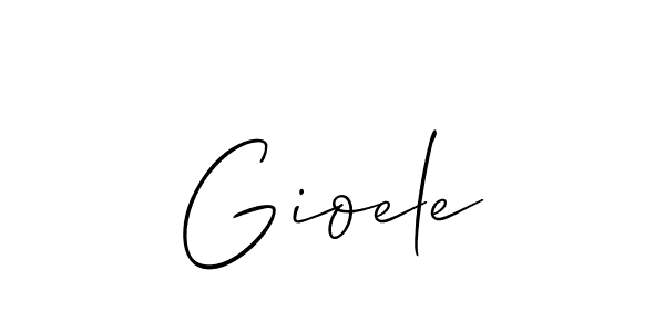 How to make Gioele name signature. Use Allison_Script style for creating short signs online. This is the latest handwritten sign. Gioele signature style 2 images and pictures png