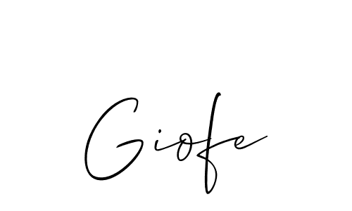 Once you've used our free online signature maker to create your best signature Allison_Script style, it's time to enjoy all of the benefits that Giofe name signing documents. Giofe signature style 2 images and pictures png