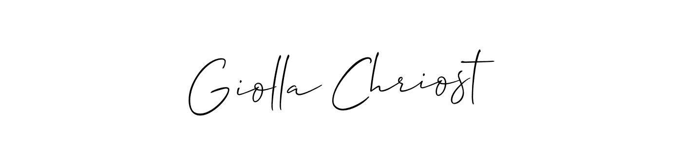 You can use this online signature creator to create a handwritten signature for the name Giolla Chriost. This is the best online autograph maker. Giolla Chriost signature style 2 images and pictures png