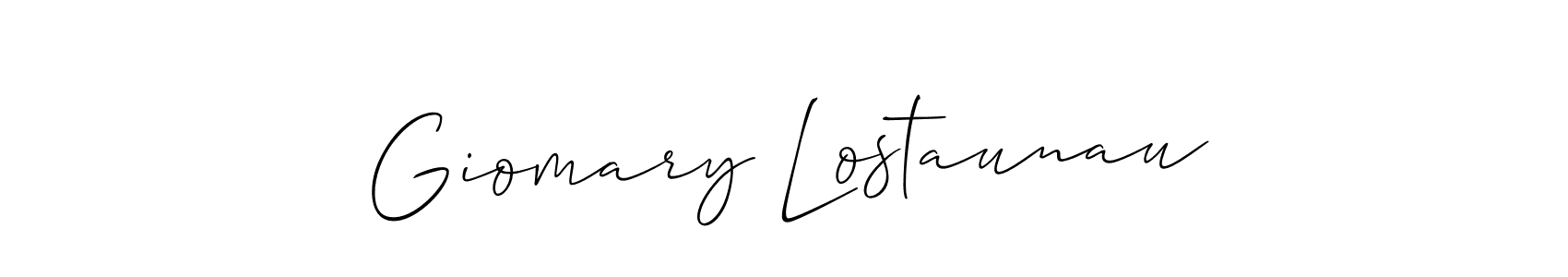 Best and Professional Signature Style for Giomary Lostaunau. Allison_Script Best Signature Style Collection. Giomary Lostaunau signature style 2 images and pictures png