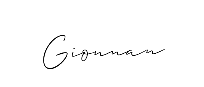Once you've used our free online signature maker to create your best signature Allison_Script style, it's time to enjoy all of the benefits that Gionnan name signing documents. Gionnan signature style 2 images and pictures png