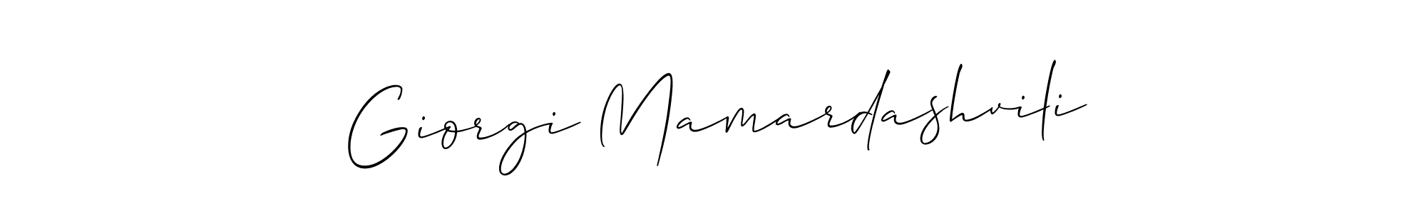 Allison_Script is a professional signature style that is perfect for those who want to add a touch of class to their signature. It is also a great choice for those who want to make their signature more unique. Get Giorgi Mamardashvili name to fancy signature for free. Giorgi Mamardashvili signature style 2 images and pictures png
