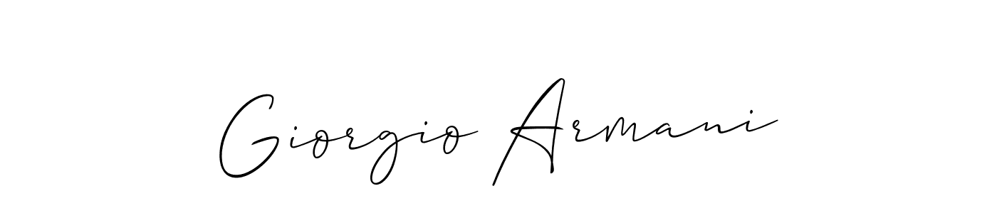 How to make Giorgio Armani signature? Allison_Script is a professional autograph style. Create handwritten signature for Giorgio Armani name. Giorgio Armani signature style 2 images and pictures png