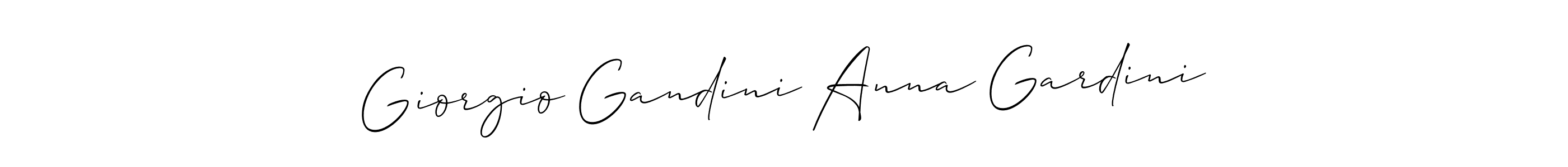 How to make Giorgio Gandini Anna Gardini name signature. Use Allison_Script style for creating short signs online. This is the latest handwritten sign. Giorgio Gandini Anna Gardini signature style 2 images and pictures png