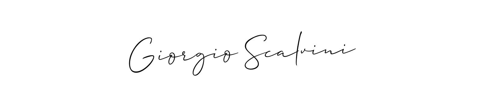 How to make Giorgio Scalvini signature? Allison_Script is a professional autograph style. Create handwritten signature for Giorgio Scalvini name. Giorgio Scalvini signature style 2 images and pictures png