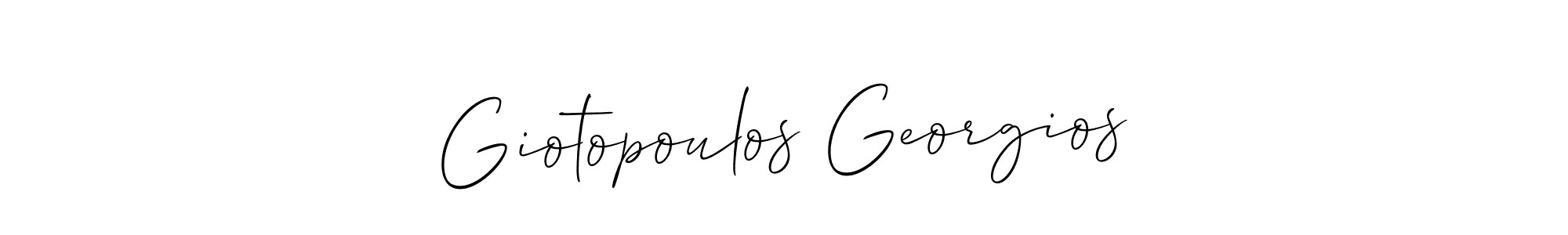 You should practise on your own different ways (Allison_Script) to write your name (Giotopoulos Georgios) in signature. don't let someone else do it for you. Giotopoulos Georgios signature style 2 images and pictures png