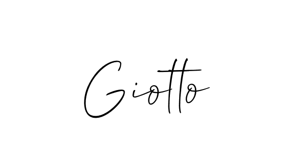 Use a signature maker to create a handwritten signature online. With this signature software, you can design (Allison_Script) your own signature for name Giotto. Giotto signature style 2 images and pictures png