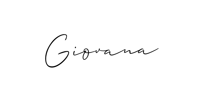 Make a beautiful signature design for name Giovana. With this signature (Allison_Script) style, you can create a handwritten signature for free. Giovana signature style 2 images and pictures png