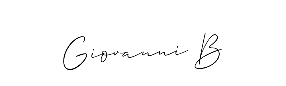 Also You can easily find your signature by using the search form. We will create Giovanni B name handwritten signature images for you free of cost using Allison_Script sign style. Giovanni B signature style 2 images and pictures png