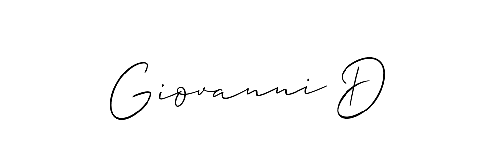 Make a beautiful signature design for name Giovanni D. Use this online signature maker to create a handwritten signature for free. Giovanni D signature style 2 images and pictures png