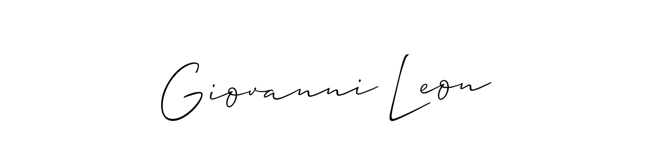 How to make Giovanni Leon signature? Allison_Script is a professional autograph style. Create handwritten signature for Giovanni Leon name. Giovanni Leon signature style 2 images and pictures png