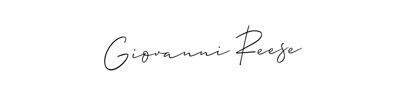 Similarly Allison_Script is the best handwritten signature design. Signature creator online .You can use it as an online autograph creator for name Giovanni Reese. Giovanni Reese signature style 2 images and pictures png