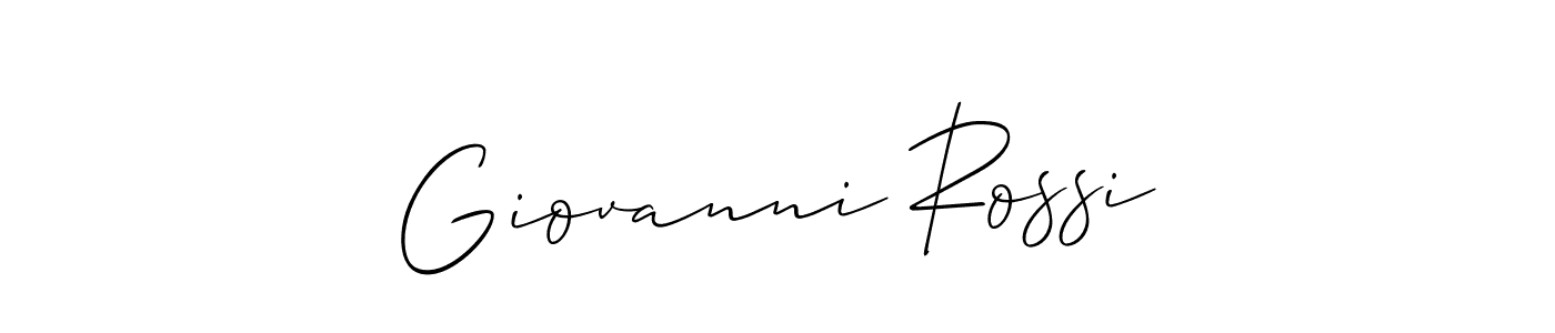Allison_Script is a professional signature style that is perfect for those who want to add a touch of class to their signature. It is also a great choice for those who want to make their signature more unique. Get Giovanni Rossi name to fancy signature for free. Giovanni Rossi signature style 2 images and pictures png