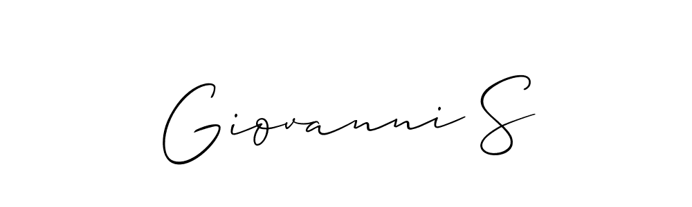 Also You can easily find your signature by using the search form. We will create Giovanni S name handwritten signature images for you free of cost using Allison_Script sign style. Giovanni S signature style 2 images and pictures png