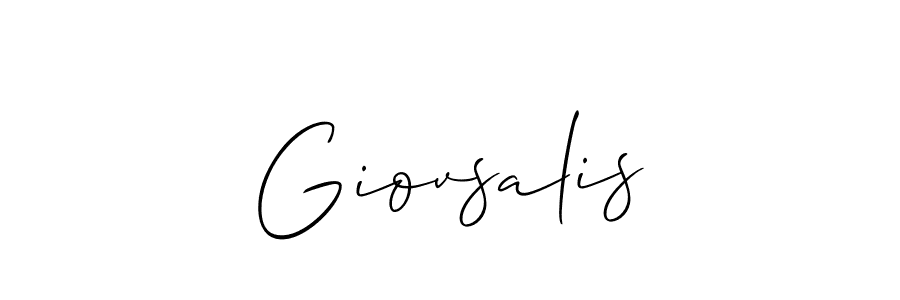 Also You can easily find your signature by using the search form. We will create Giovsalis name handwritten signature images for you free of cost using Allison_Script sign style. Giovsalis signature style 2 images and pictures png