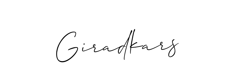 Make a beautiful signature design for name Giradkars. Use this online signature maker to create a handwritten signature for free. Giradkars signature style 2 images and pictures png