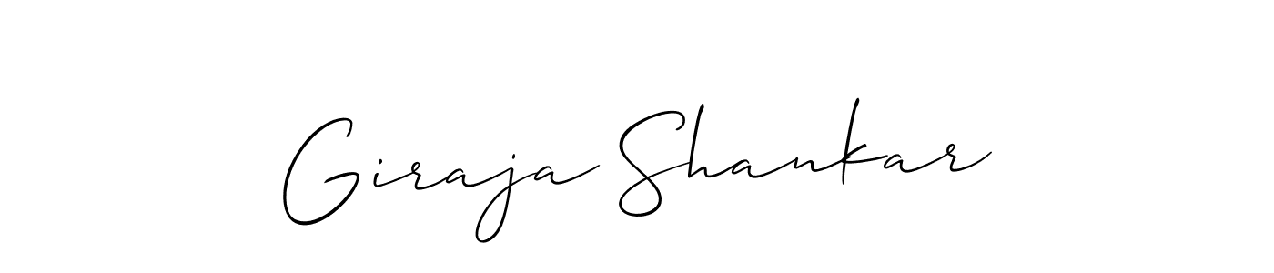 It looks lik you need a new signature style for name Giraja Shankar. Design unique handwritten (Allison_Script) signature with our free signature maker in just a few clicks. Giraja Shankar signature style 2 images and pictures png