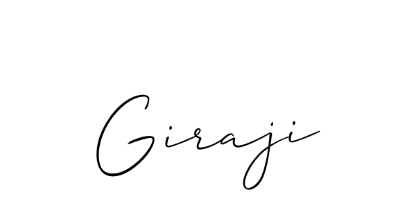 The best way (Allison_Script) to make a short signature is to pick only two or three words in your name. The name Giraji include a total of six letters. For converting this name. Giraji signature style 2 images and pictures png