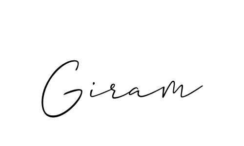 if you are searching for the best signature style for your name Giram. so please give up your signature search. here we have designed multiple signature styles  using Allison_Script. Giram signature style 2 images and pictures png