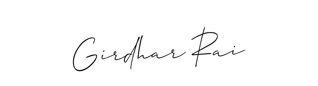 Best and Professional Signature Style for Girdhar Rai. Allison_Script Best Signature Style Collection. Girdhar Rai signature style 2 images and pictures png