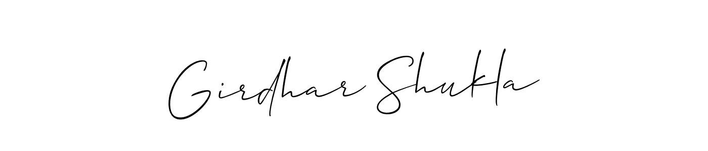 Make a beautiful signature design for name Girdhar Shukla. Use this online signature maker to create a handwritten signature for free. Girdhar Shukla signature style 2 images and pictures png