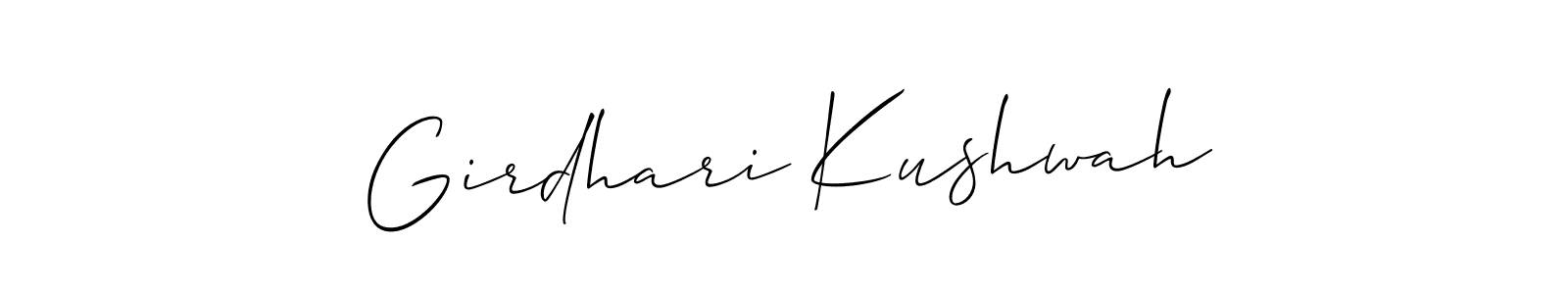 Once you've used our free online signature maker to create your best signature Allison_Script style, it's time to enjoy all of the benefits that Girdhari Kushwah name signing documents. Girdhari Kushwah signature style 2 images and pictures png