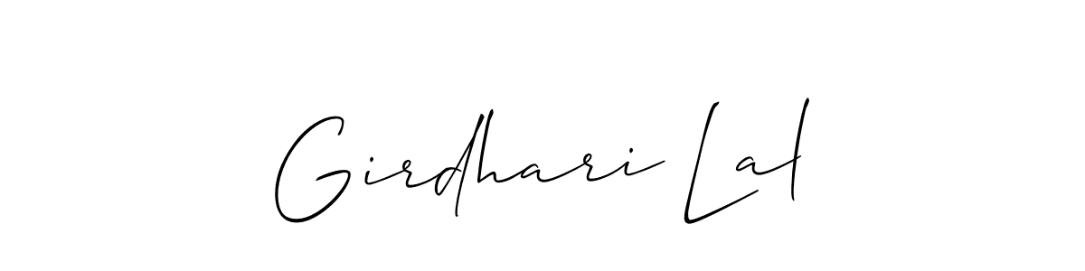 Girdhari Lal stylish signature style. Best Handwritten Sign (Allison_Script) for my name. Handwritten Signature Collection Ideas for my name Girdhari Lal. Girdhari Lal signature style 2 images and pictures png