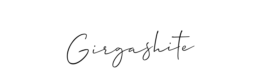 How to Draw Girgashite signature style? Allison_Script is a latest design signature styles for name Girgashite. Girgashite signature style 2 images and pictures png