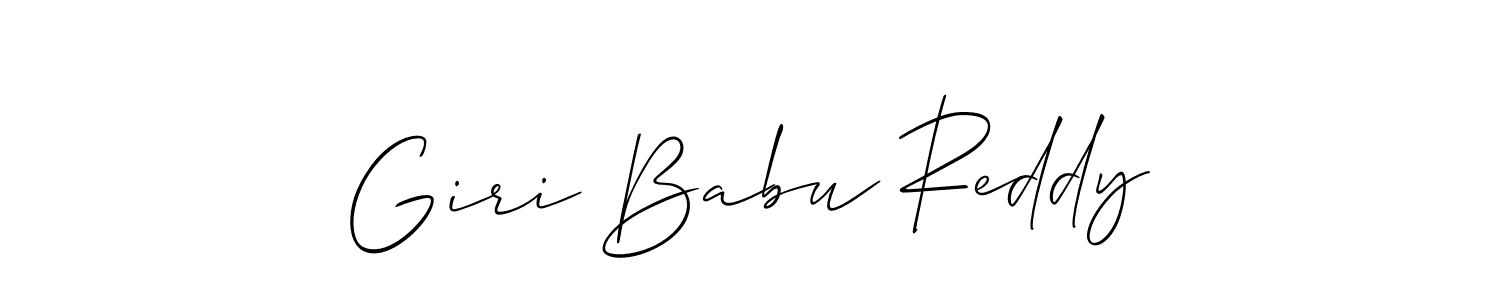 Also we have Giri Babu Reddy name is the best signature style. Create professional handwritten signature collection using Allison_Script autograph style. Giri Babu Reddy signature style 2 images and pictures png