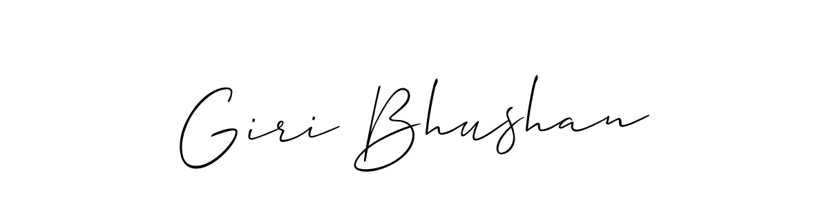 How to make Giri Bhushan name signature. Use Allison_Script style for creating short signs online. This is the latest handwritten sign. Giri Bhushan signature style 2 images and pictures png