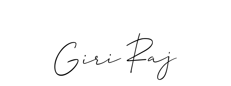 Create a beautiful signature design for name Giri Raj. With this signature (Allison_Script) fonts, you can make a handwritten signature for free. Giri Raj signature style 2 images and pictures png