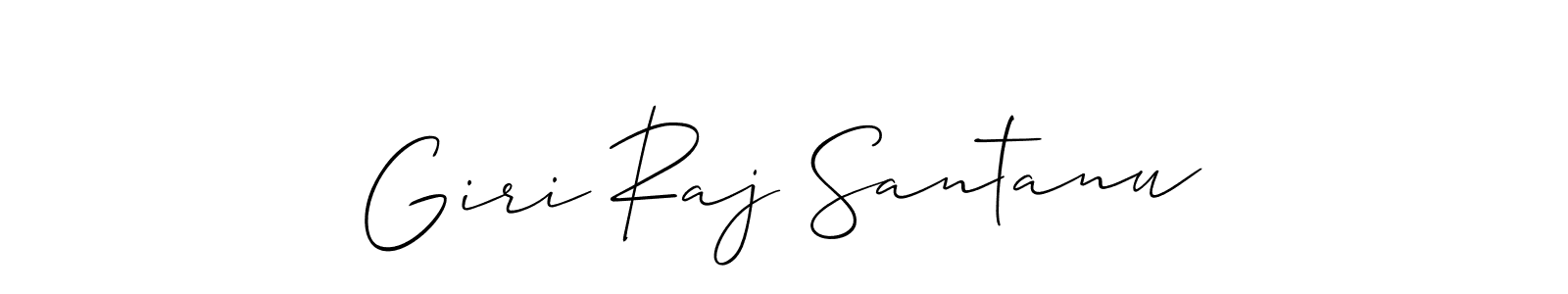 Similarly Allison_Script is the best handwritten signature design. Signature creator online .You can use it as an online autograph creator for name Giri Raj Santanu. Giri Raj Santanu signature style 2 images and pictures png