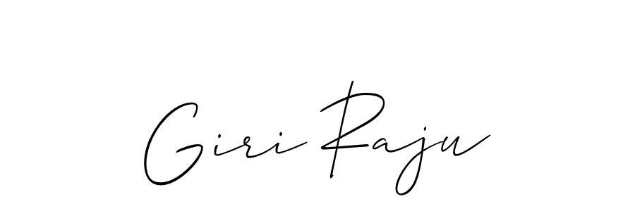 Create a beautiful signature design for name Giri Raju. With this signature (Allison_Script) fonts, you can make a handwritten signature for free. Giri Raju signature style 2 images and pictures png