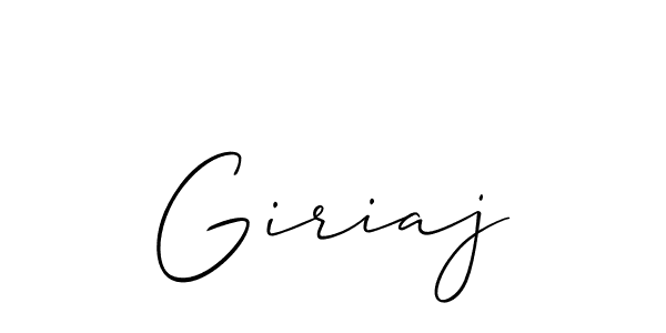 You can use this online signature creator to create a handwritten signature for the name Giriaj. This is the best online autograph maker. Giriaj signature style 2 images and pictures png