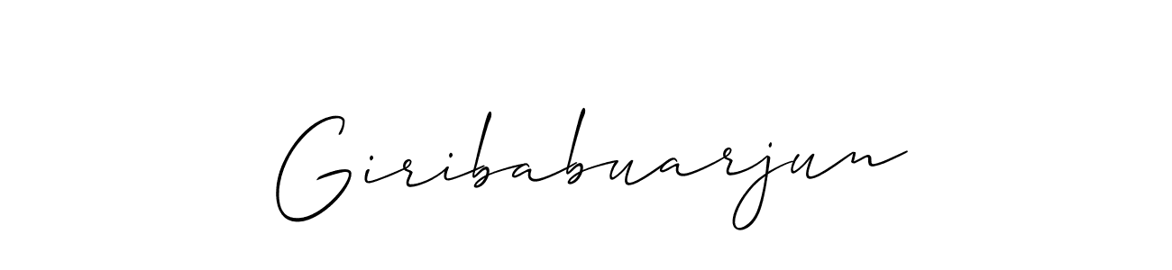 Make a beautiful signature design for name Giribabuarjun. Use this online signature maker to create a handwritten signature for free. Giribabuarjun signature style 2 images and pictures png