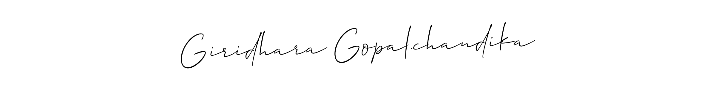 This is the best signature style for the Giridhara Gopal.chandika name. Also you like these signature font (Allison_Script). Mix name signature. Giridhara Gopal.chandika signature style 2 images and pictures png