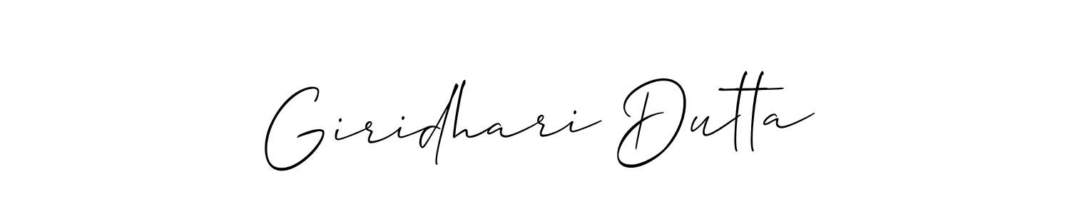 This is the best signature style for the Giridhari Dutta name. Also you like these signature font (Allison_Script). Mix name signature. Giridhari Dutta signature style 2 images and pictures png