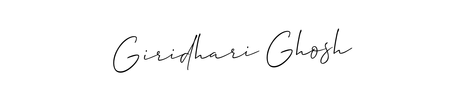 Make a beautiful signature design for name Giridhari Ghosh. With this signature (Allison_Script) style, you can create a handwritten signature for free. Giridhari Ghosh signature style 2 images and pictures png