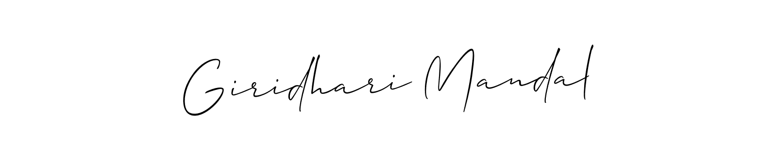 Similarly Allison_Script is the best handwritten signature design. Signature creator online .You can use it as an online autograph creator for name Giridhari Mandal. Giridhari Mandal signature style 2 images and pictures png