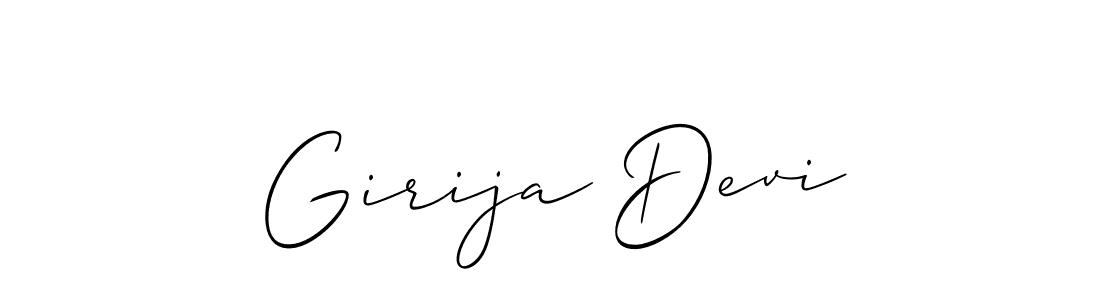 You should practise on your own different ways (Allison_Script) to write your name (Girija Devi) in signature. don't let someone else do it for you. Girija Devi signature style 2 images and pictures png