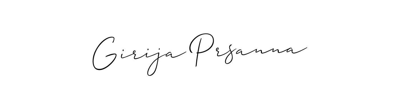 Once you've used our free online signature maker to create your best signature Allison_Script style, it's time to enjoy all of the benefits that Girija Prsanna name signing documents. Girija Prsanna signature style 2 images and pictures png