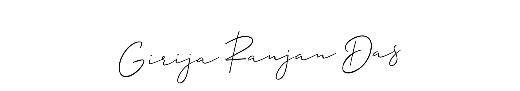The best way (Allison_Script) to make a short signature is to pick only two or three words in your name. The name Girija Ranjan Das include a total of six letters. For converting this name. Girija Ranjan Das signature style 2 images and pictures png