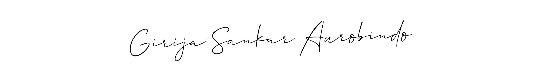 Use a signature maker to create a handwritten signature online. With this signature software, you can design (Allison_Script) your own signature for name Girija Sankar Aurobindo. Girija Sankar Aurobindo signature style 2 images and pictures png