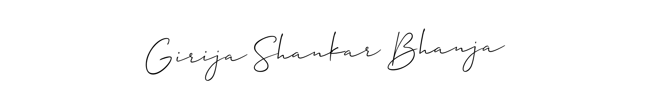 Create a beautiful signature design for name Girija Shankar Bhanja. With this signature (Allison_Script) fonts, you can make a handwritten signature for free. Girija Shankar Bhanja signature style 2 images and pictures png