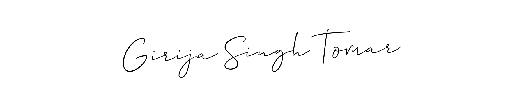 It looks lik you need a new signature style for name Girija Singh Tomar. Design unique handwritten (Allison_Script) signature with our free signature maker in just a few clicks. Girija Singh Tomar signature style 2 images and pictures png